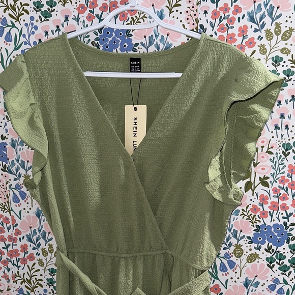 SHEIN Olive Green High Low Dress - Picture 5 of 10
